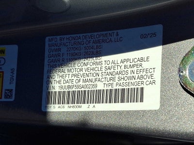 2025 Acura TLX SH-AWD w/A-Spec Package