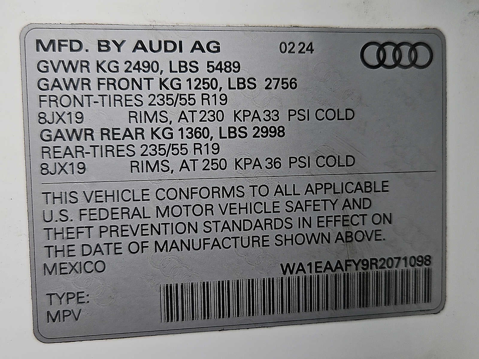 2024 Audi Q5 S line Premium Plus 45 TFSI quattro