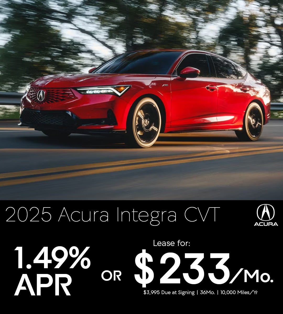 2025 Acura Integra CVT Loaner